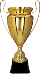 2080A Puchar metalowy złoty h-52,5cm, d-18cm
