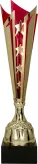 4226C Puchar metalowy złoto-czerwony h-42 cm