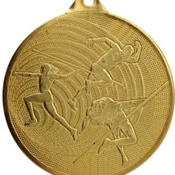 MMC3072/G Medal złoty- Lekkoatletyka- medal stalowy d-70mm, grub. 2,5 mm
