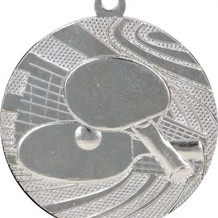 MMC1840/S Medal srebrny - tenis stołowy - medal stalowy R- 40 mm, T- 2 mm