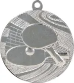 MMC1840/S Medal srebrny - tenis stołowy - medal stalowy R- 40 mm, T- 2 mm
