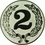 D2-A37 emblemat srebrny "2 MIEJSCE" d-50 mm