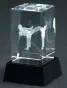 CAL50105/KAR Trofeum szklane 3D z podstawą podświetlaną LED - k