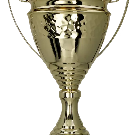 1073C Puchar metalowy złoty h-51cm d-14cm