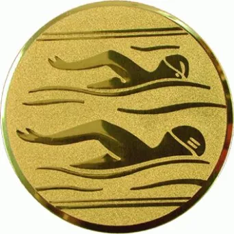 D1-A10 emblemat złoty PŁYWANIE d-25 mm