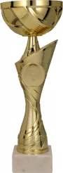 8340B Puchar metalowy złoty h-37,5 cm, d-14cm
