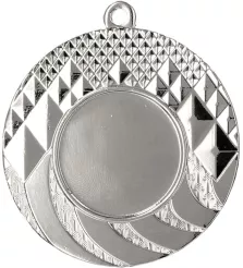 MMC0150/S Medal srebrny ogólny z miejscem na emblemat 25 mm R- 50 mm, T- 2 mm