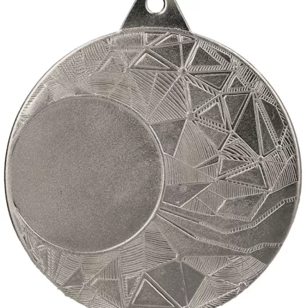 ME0150/S Medal srebrny ogólny z miejscem na emblemat 25 mm d-50mm, grub. 0,15 cm