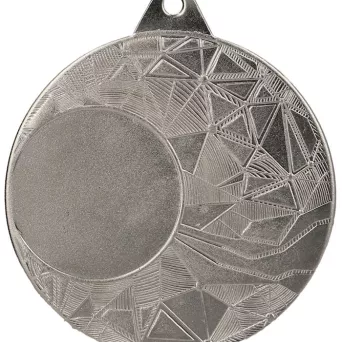 ME0150/S Medal srebrny ogólny z miejscem na emblemat 25 mm d-50mm, grub. 0,15 cm