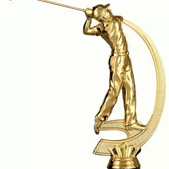 F222/G Figurka plastikowa złota GOLF h-15 cm