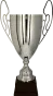 1064D-N Puchar metalowy srebrny h-51cm, d-18cm