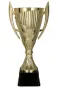 7225A Puchar plastikowy złoty h-38.5 cm, d-14cm