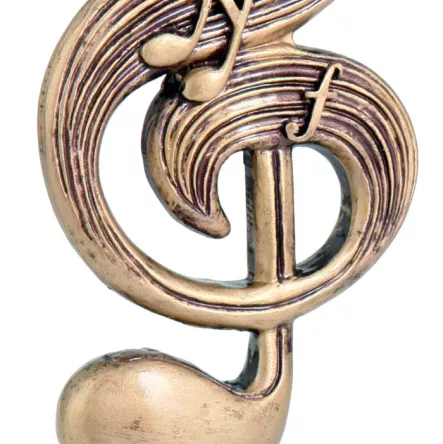 RTY3859/BR Figurka odlewana - muzyka H-22,5 cm