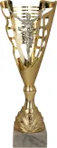 4184C Puchar plastikowy złoto-srebrny biegi h-36cm R-mm
