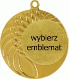 MMC1040/G medal złoty d-40 mm z miejscem na emblemat d-25 mm