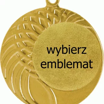 MMC1040/G medal złoty d-40 mm z miejscem na emblemat d-25 mm