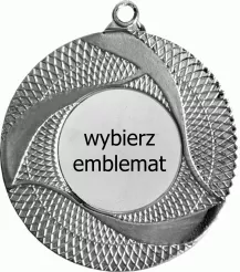 MMC8050/S medal srebrny d-50 mm z miejscem na emblemat d-25 mm