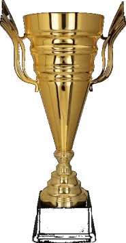 1068A Puchar metalowy złoty h-58cm, d-20cm