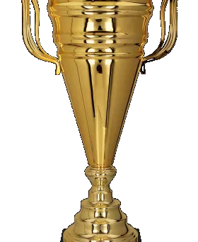 1068A Puchar metalowy złoty h-58cm, d-20cm