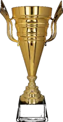 1068A Puchar metalowy złoty h-58cm, d-20cm