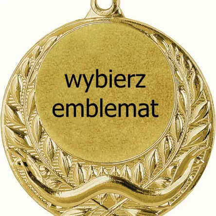 MMC3040/G medal złoty d-40 mm z miejscem na emblemat d-25 mm