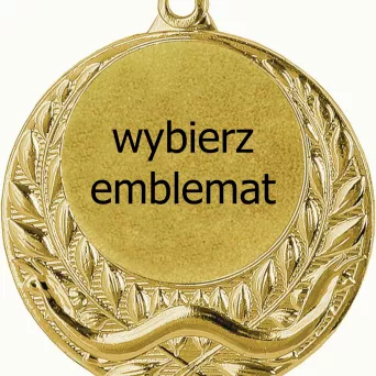 MMC3040/G medal złoty d-40 mm z miejscem na emblemat d-25 mm
