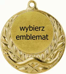 MMC3040/G medal złoty d-40 mm z miejscem na emblemat d-25 mm