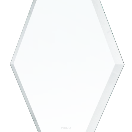 GS112-19 Trofeum szklane h-18 cm, grub. 1 cm