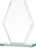 GS112-19 Trofeum szklane h-18 cm, grub. 1 cm