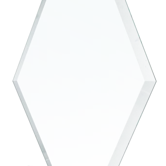 GS112-19 Trofeum szklane h-18 cm, grub. 1 cm