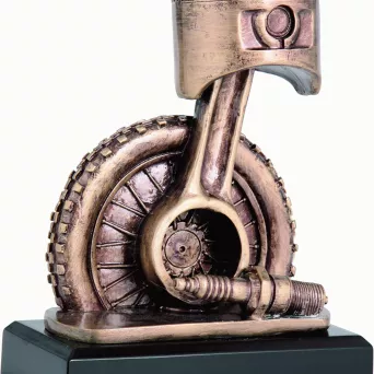 RTY3840/BR figurka odlewana brązowa  MOTORYZACJA h-20 cm