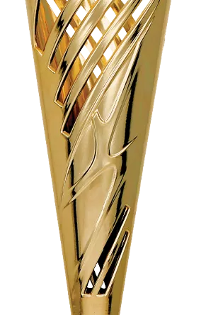 7235MA Puchar plastikowy złoty h-46cm