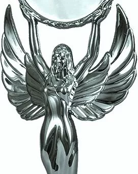 F32/S Figurka plastikowa srebrna WIKTORIA h-18 cm