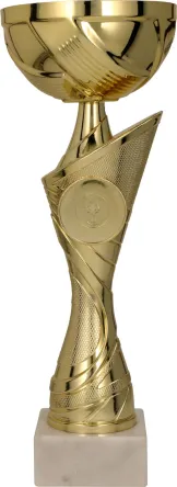 8340A Puchar metalowy złoty h-45 cm, d-16cm