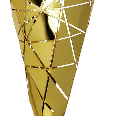 1071C Puchar metalowy złoty h-82cm