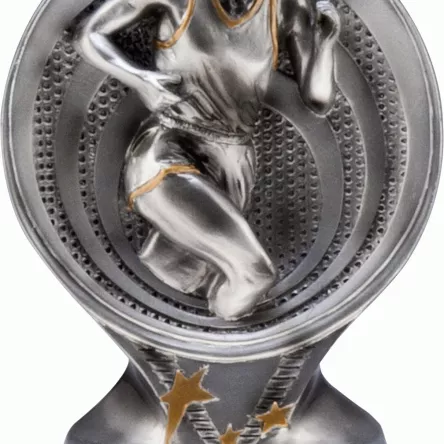 RS301 figurka odlewana złoto-srebrna  BIEGI h-15,5 cm