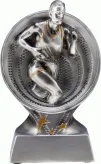 RS301 figurka odlewana złoto-srebrna  BIEGI h-15,5 cm