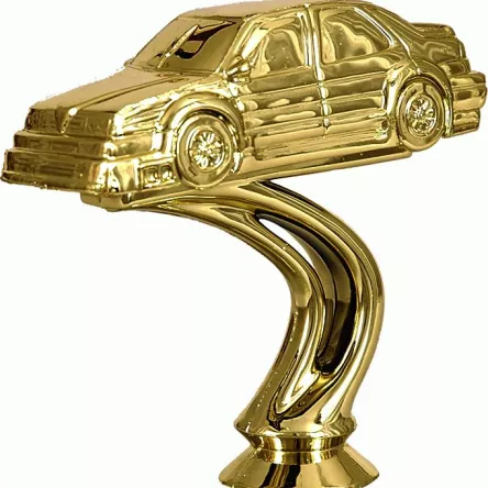 F175/G Figurka plastikowa złota MOTORYZACJA h-10 cm