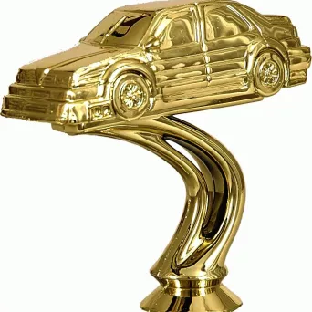 F175/G Figurka plastikowa złota MOTORYZACJA h-10 cm