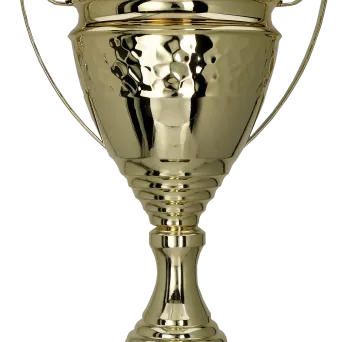 1073B Puchar metalowy złoty h-60,5cm d-16cm