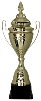 1073B Puchar metalowy złoty h-60,5cm d-16cm