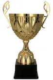 7220C Puchar metalowy złoty h-28,5 cm, d-12cm