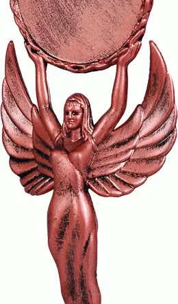 F32/B Figurka plastikowa brązowa WIKTORIA h-18 cm