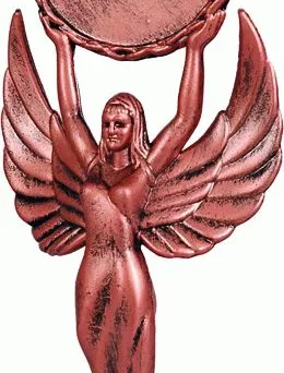 F32/B Figurka plastikowa brązowa WIKTORIA h-18 cm