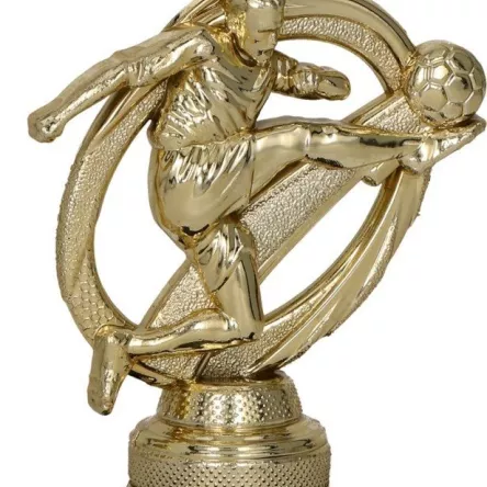 B305/G Figurka plastikowa złota PIŁKA NOŻNA h – 9 cm