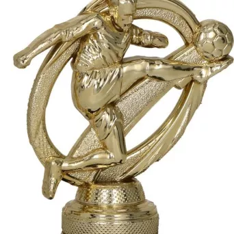 B305/G Figurka plastikowa złota PIŁKA NOŻNA h – 9 cm