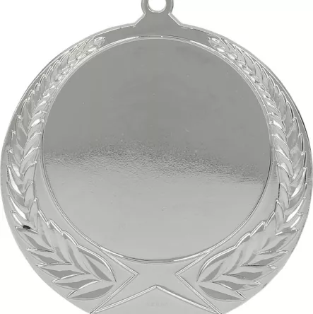 MMC1170/S Medal srebrny ogólny z miejscem na emblemat 50 mm - medal stalowy R- 70 mm, T- 2.5 mm