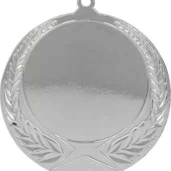 MMC1170/S Medal srebrny ogólny z miejscem na emblemat 50 mm - medal stalowy R- 70 mm, T- 2.5 mm