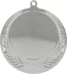 MMC1170/S Medal srebrny ogólny z miejscem na emblemat 50 mm - medal stalowy R- 70 mm, T- 2.5 mm
