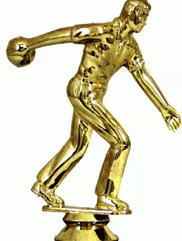 F154/G Figurka plastikowa złota KRĘGLE h-10 cm